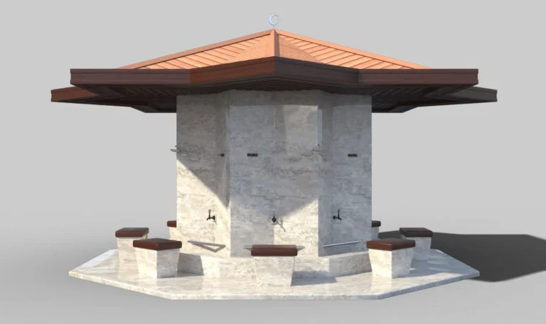 3D Şadırvan Modelleme
